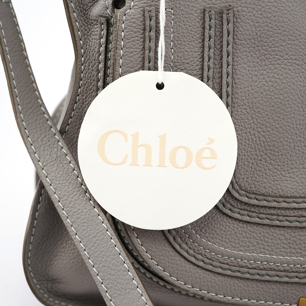Grey Leather Marcie 2-Way Bag