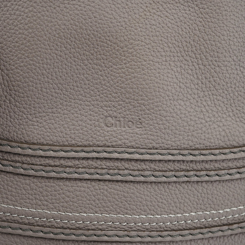 Grey Leather Marcie 2-Way Bag