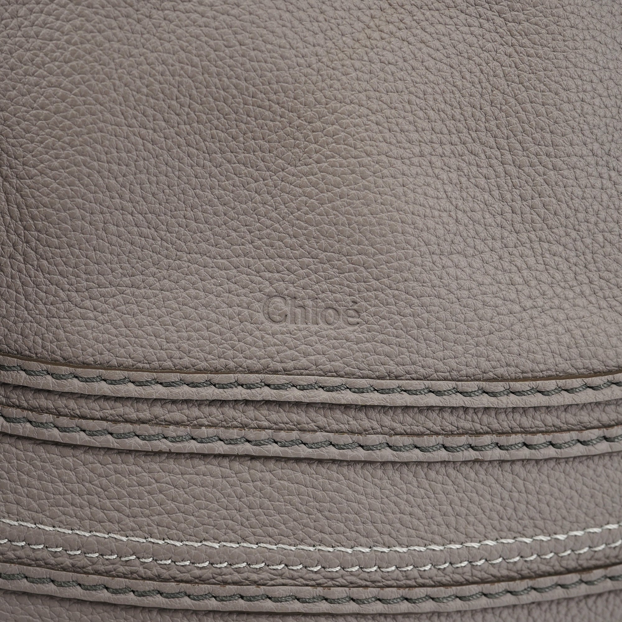 Grey Leather Marcie 2-Way Bag