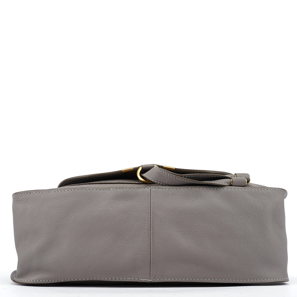 Grey Leather Marcie 2-Way Bag