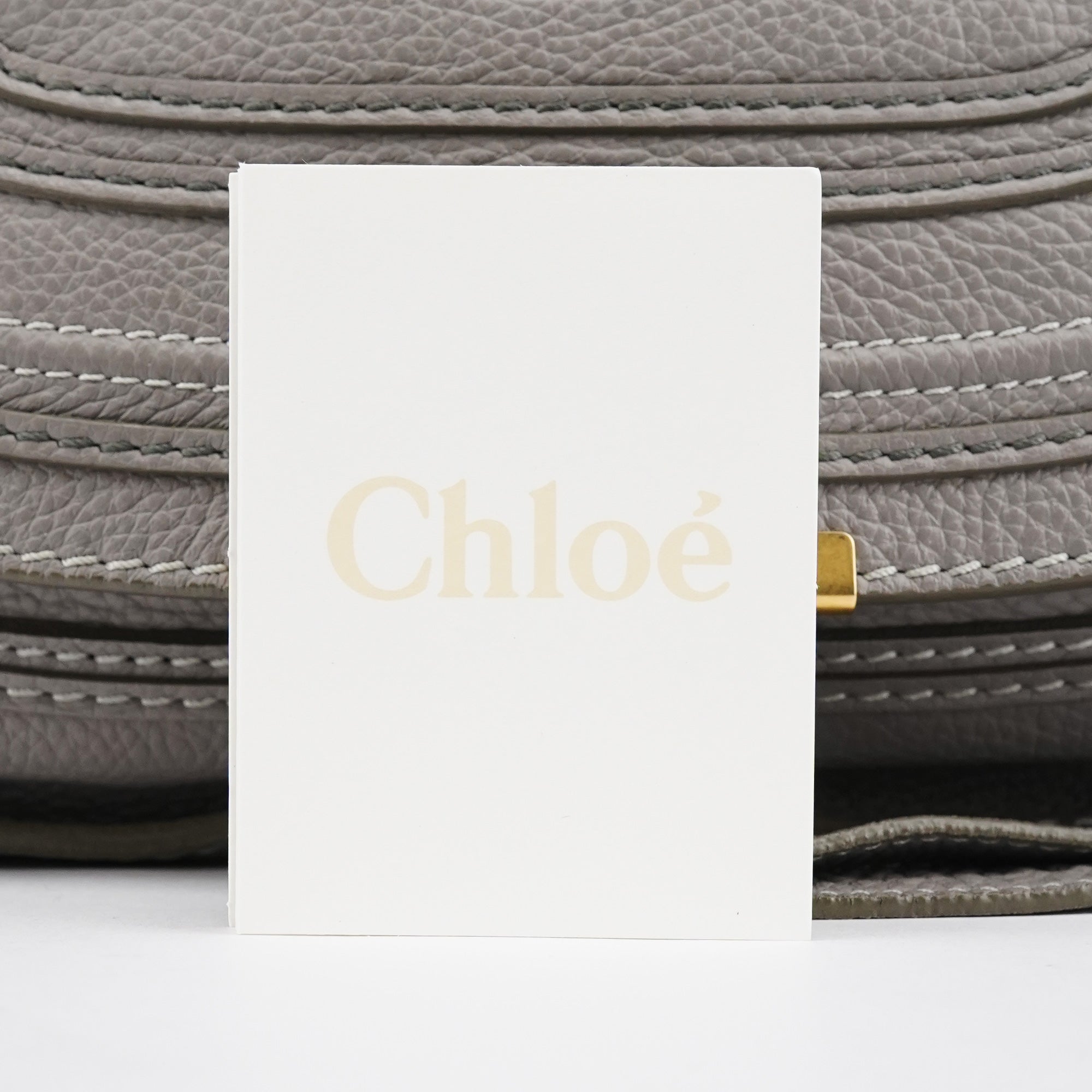 Grey Leather Marcie 2-Way Bag