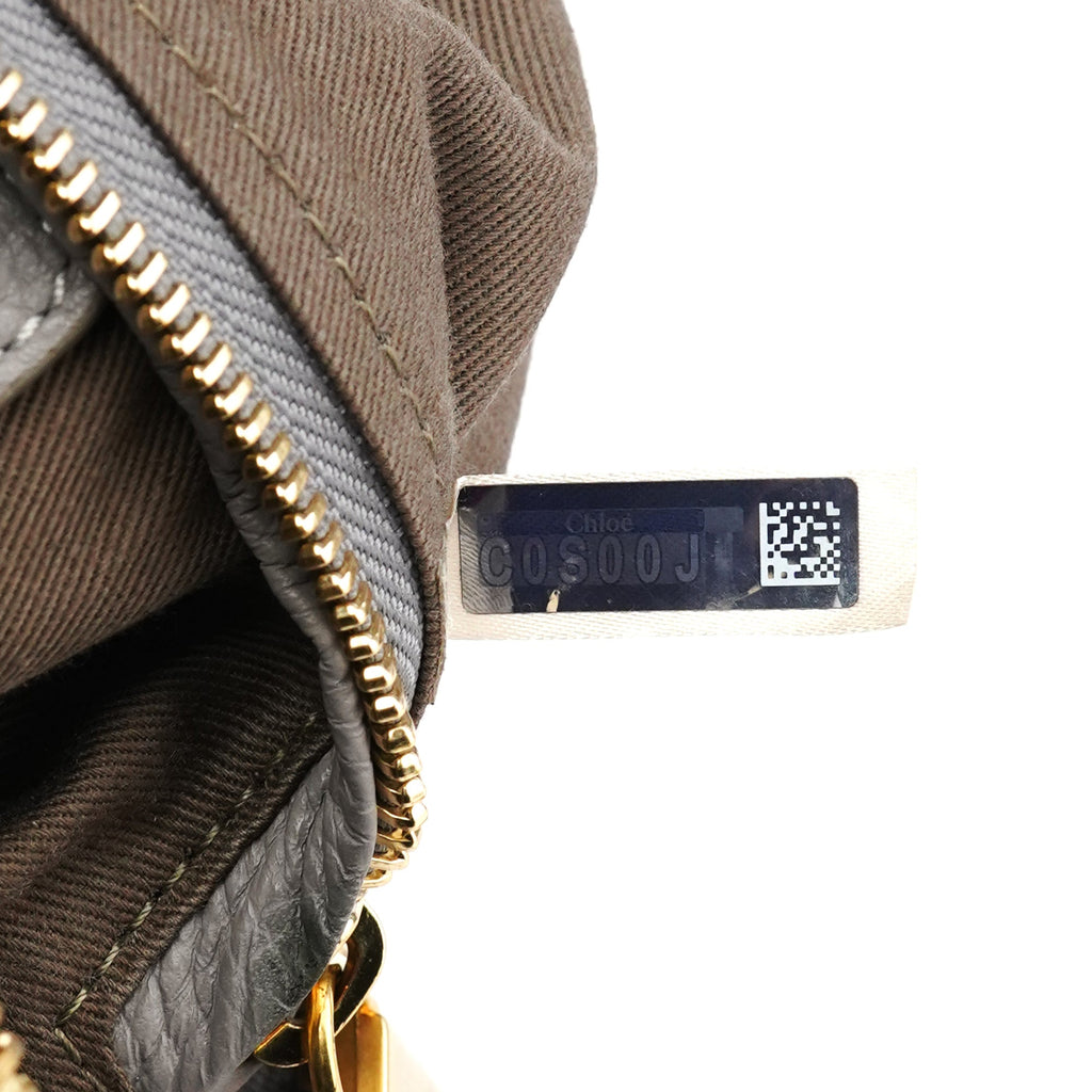 Grey Leather Marcie 2-Way Bag