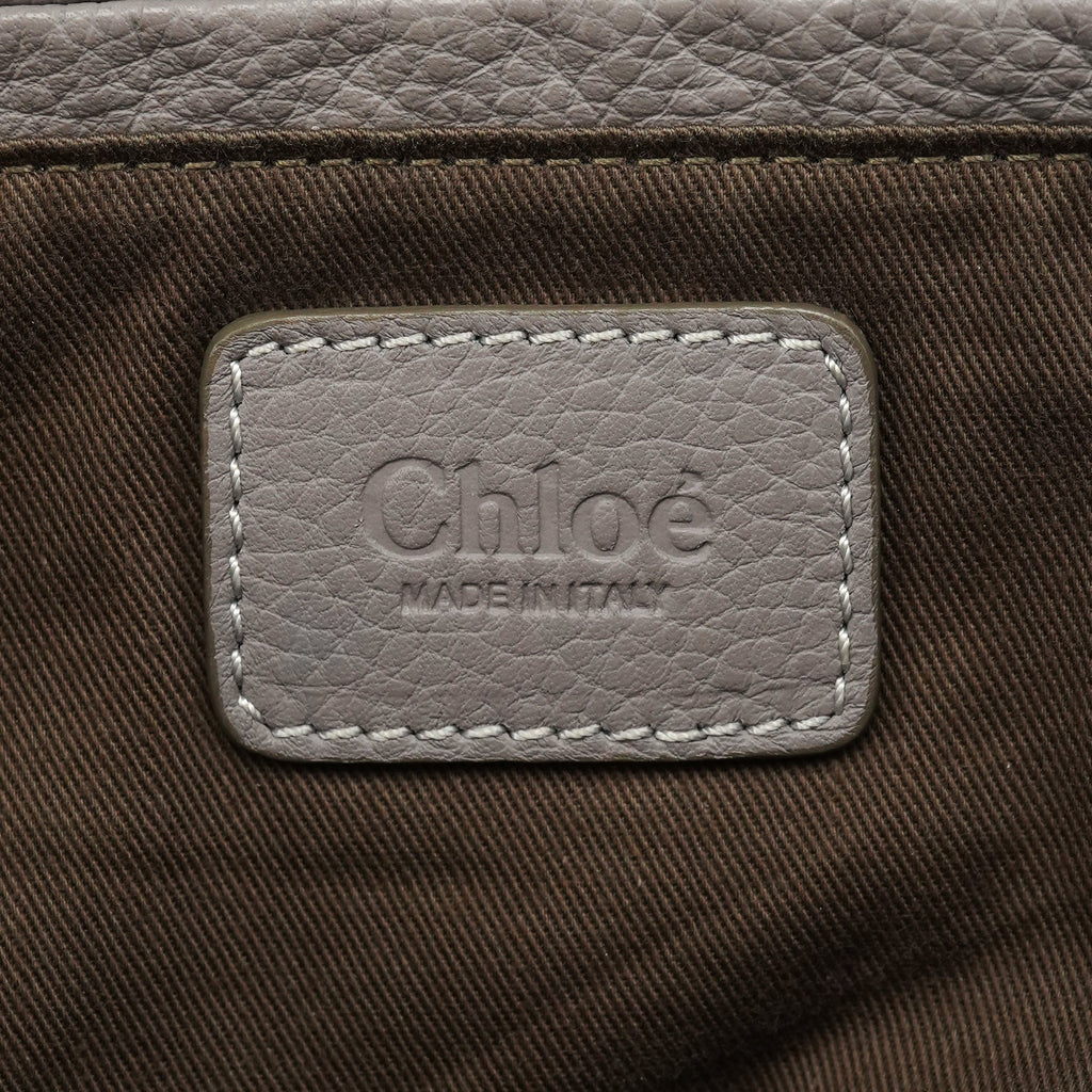 Grey Leather Marcie 2-Way Bag