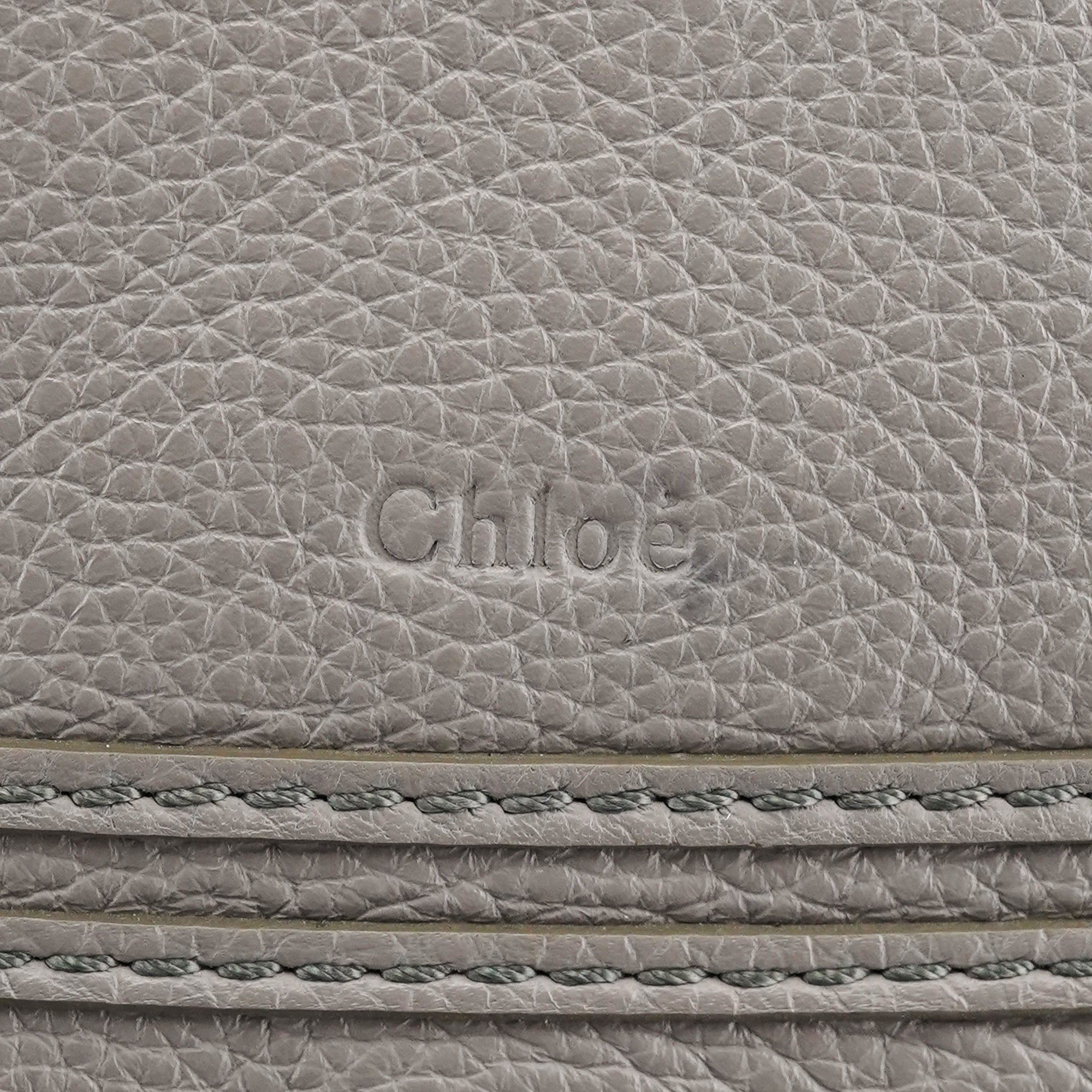 Grey Leather Marcie 2-Way Bag