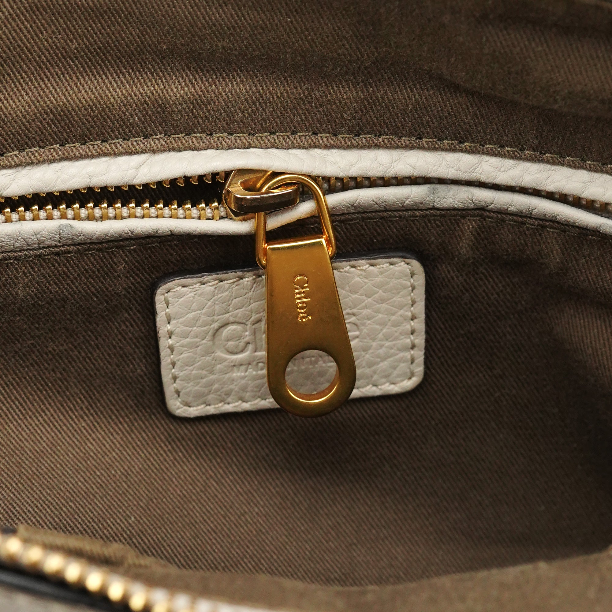 Grey Leather Marcie 2-Way Bag