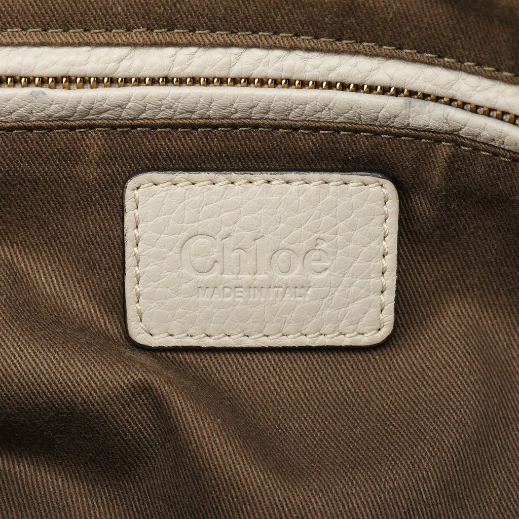 Grey Leather Marcie 2-Way Bag