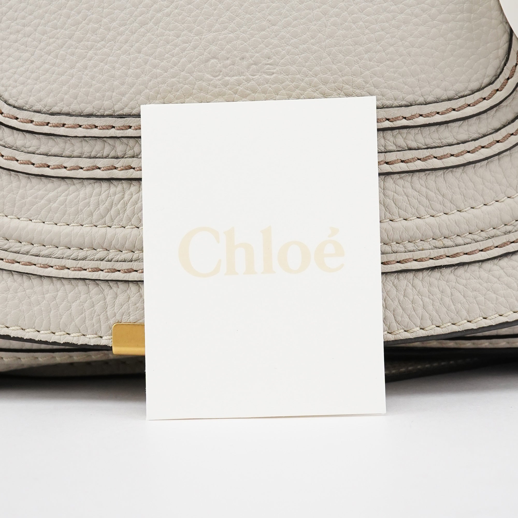 Grey Leather Marcie 2-Way Bag