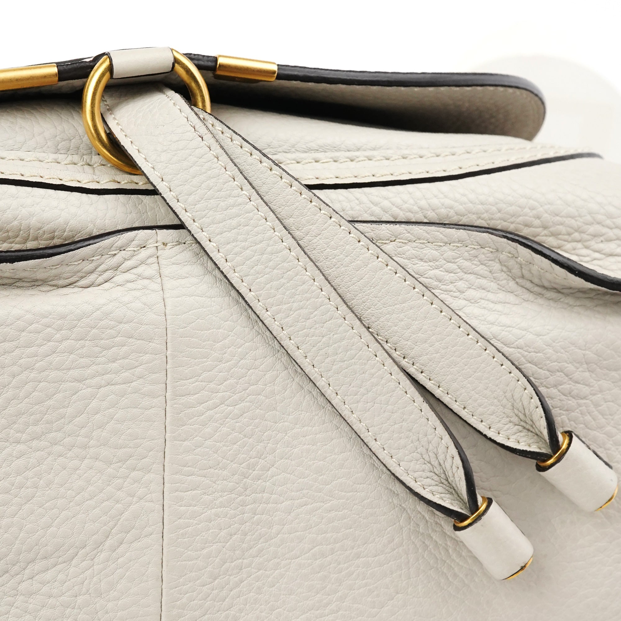 Grey Leather Marcie 2-Way Bag