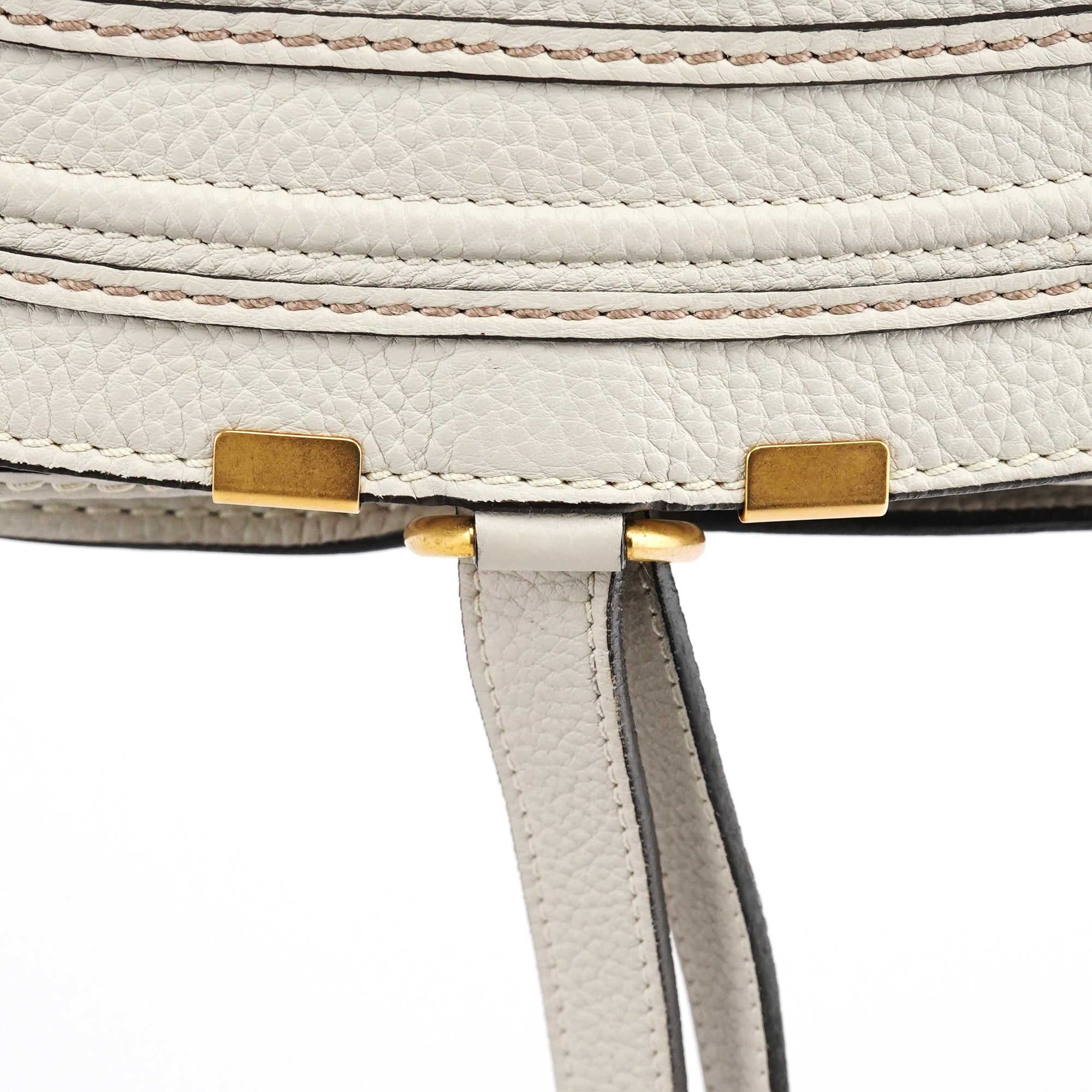 Grey Leather Marcie 2-Way Bag