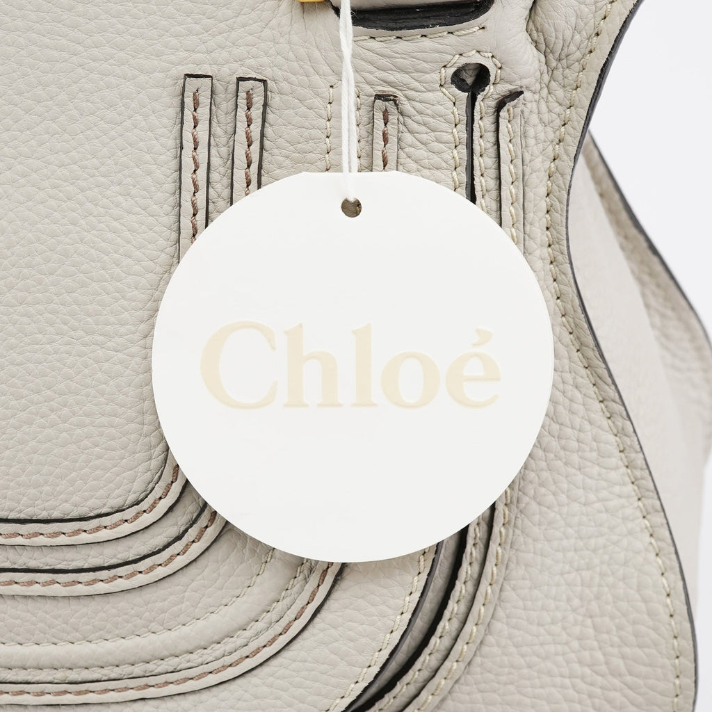 Grey Leather Marcie 2-Way Bag