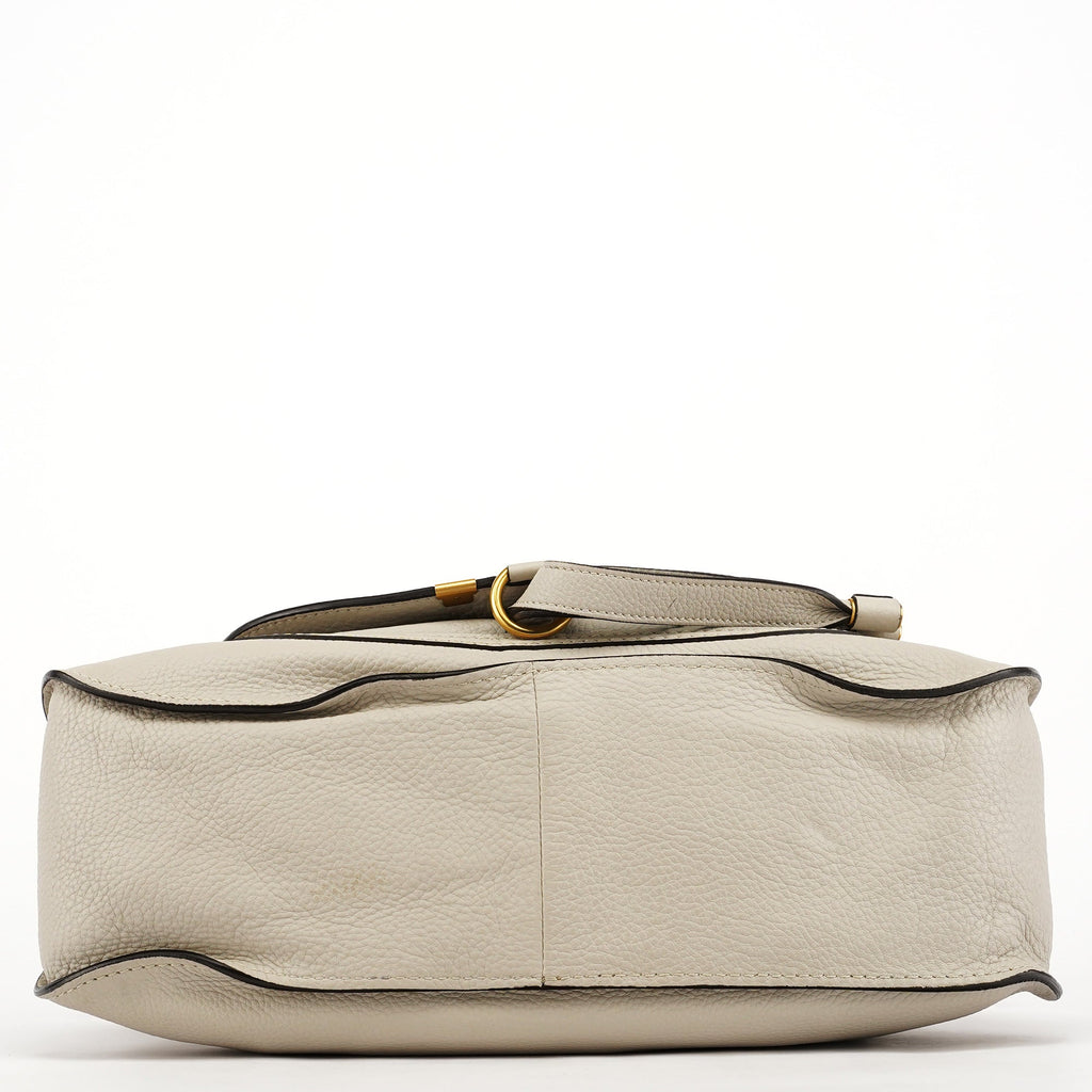 Grey Leather Marcie 2-Way Bag