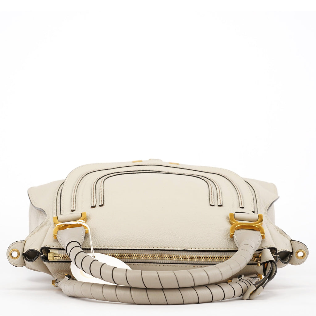 Grey Leather Marcie 2-Way Bag
