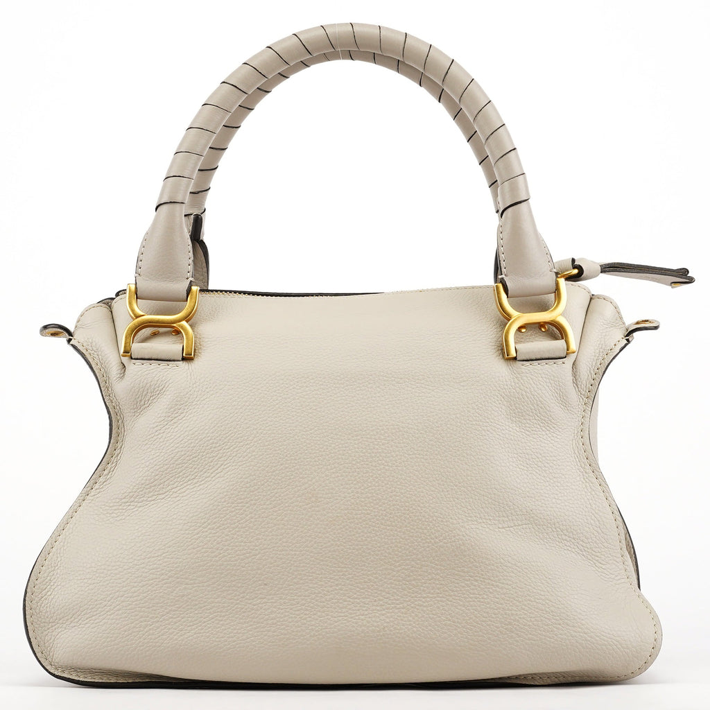 Grey Leather Marcie 2-Way Bag