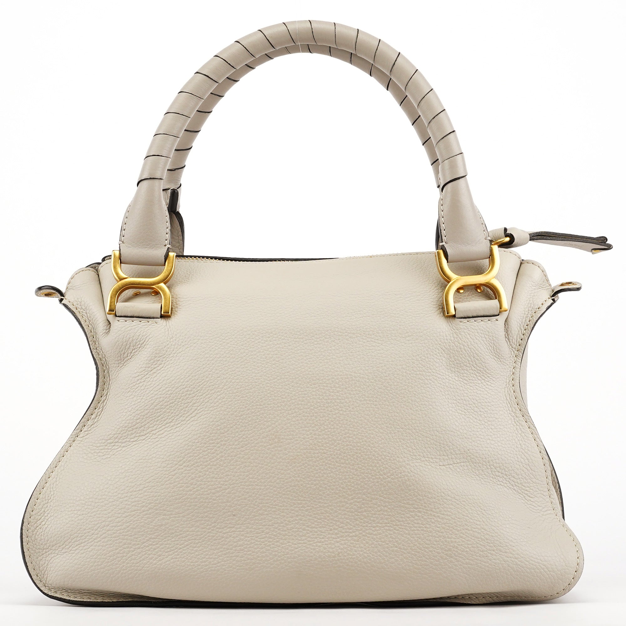 Grey Leather Marcie 2-Way Bag