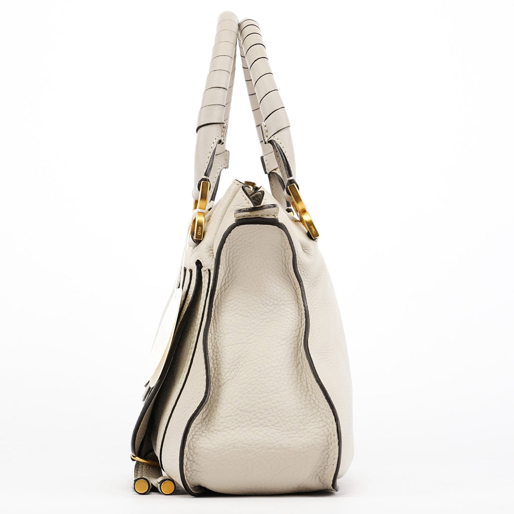 Grey Leather Marcie 2-Way Bag