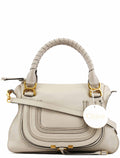 Grey Leather Marcie 2-Way Bag
