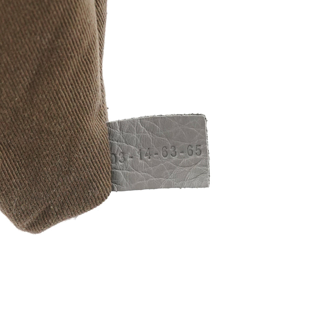 Grey Leather Marcie 2-Way Bag