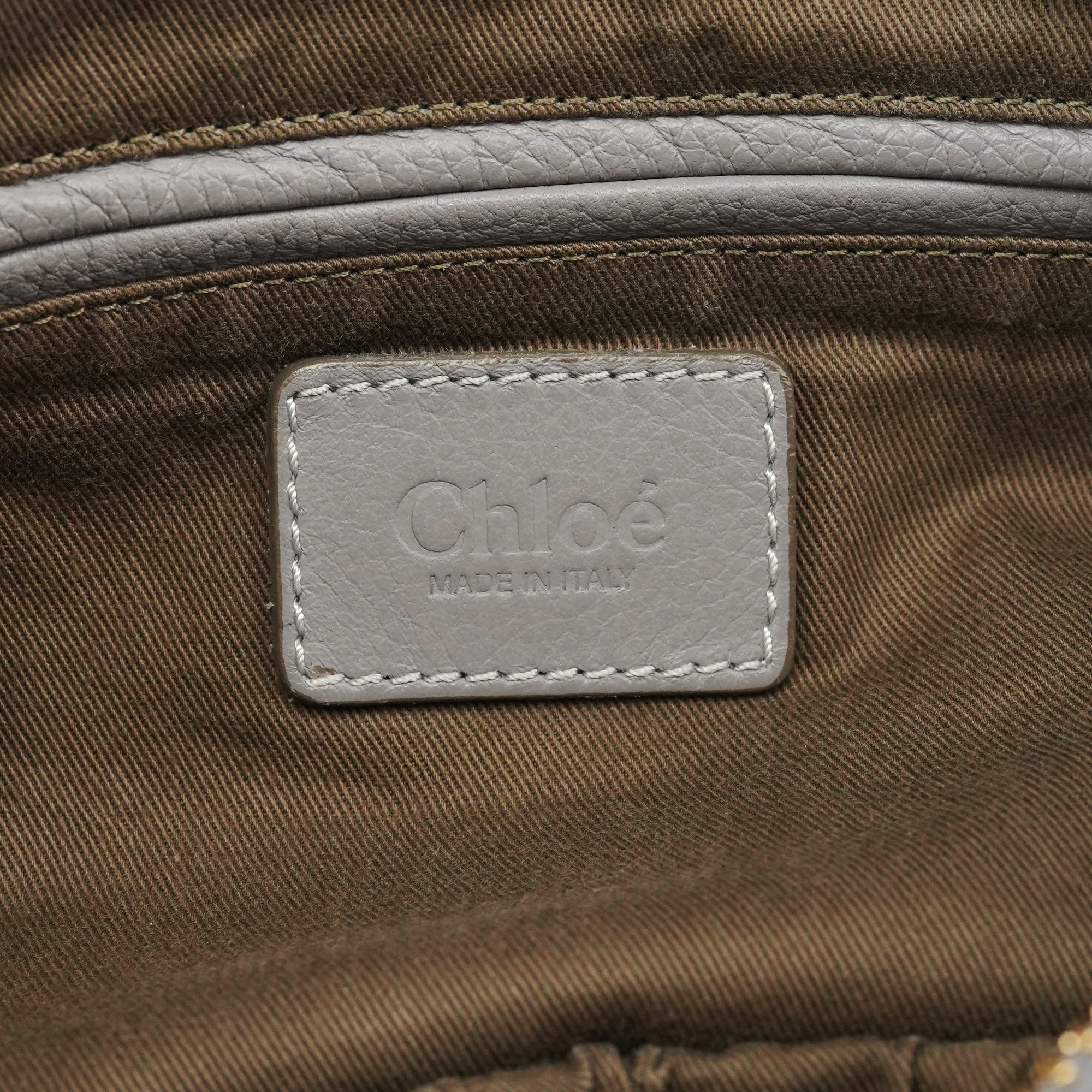 Grey Leather Marcie 2-Way Bag