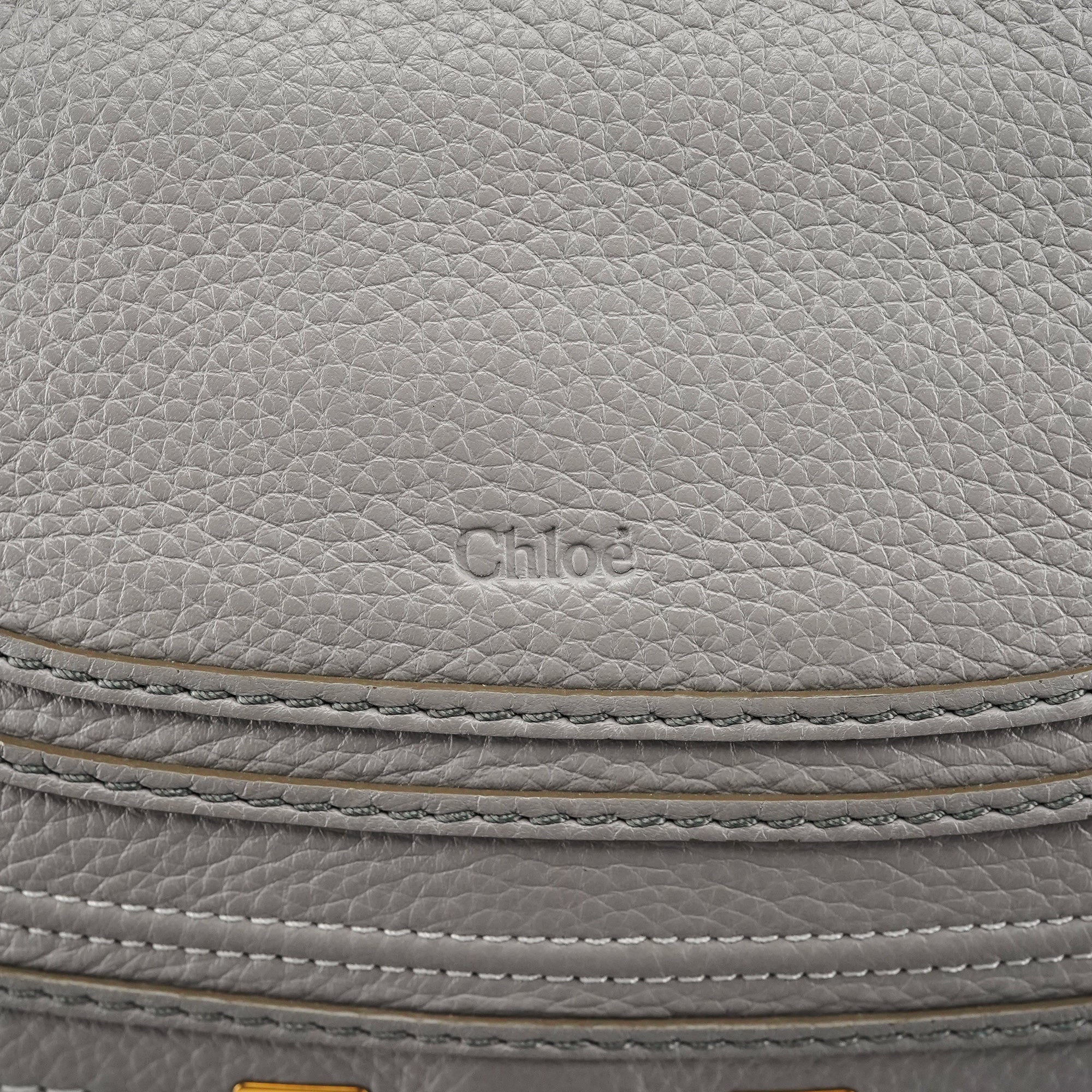 Grey Leather Marcie 2-Way Bag