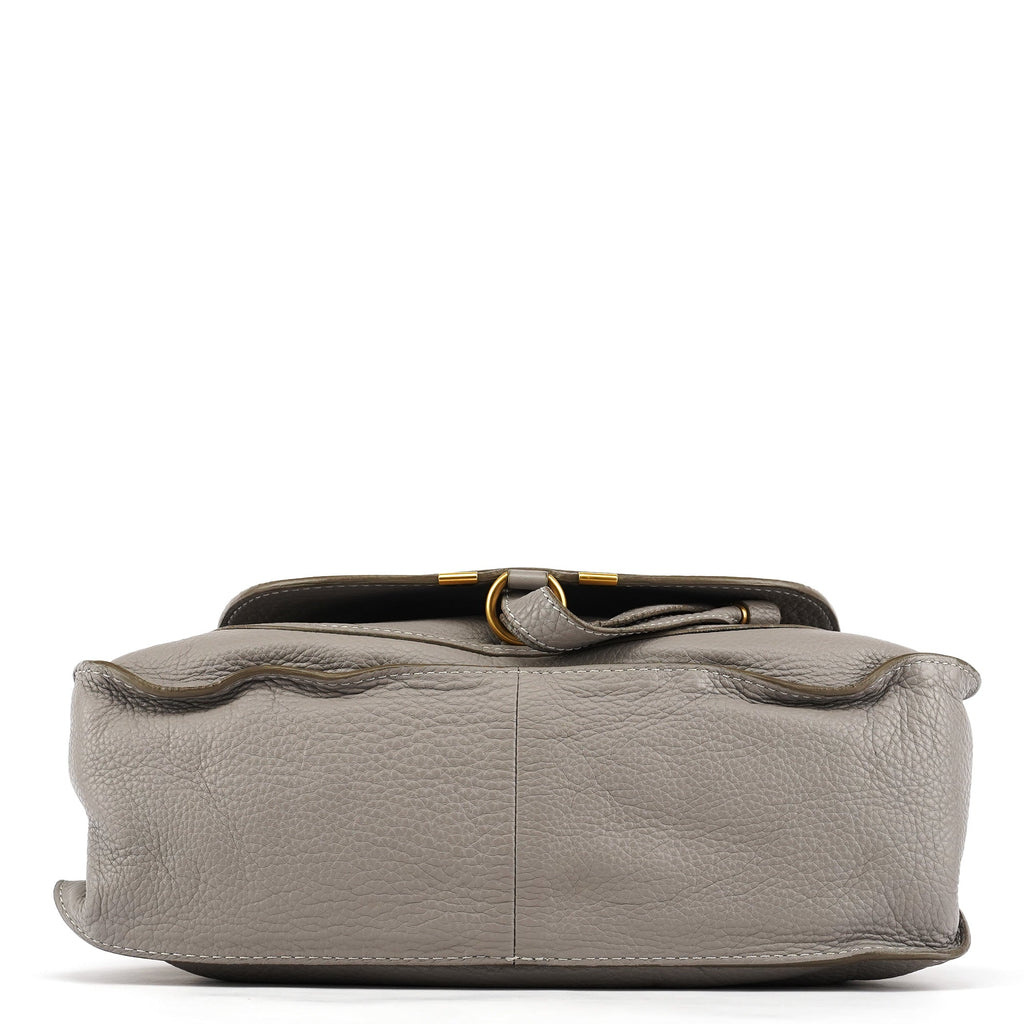 Grey Leather Marcie 2-Way Bag
