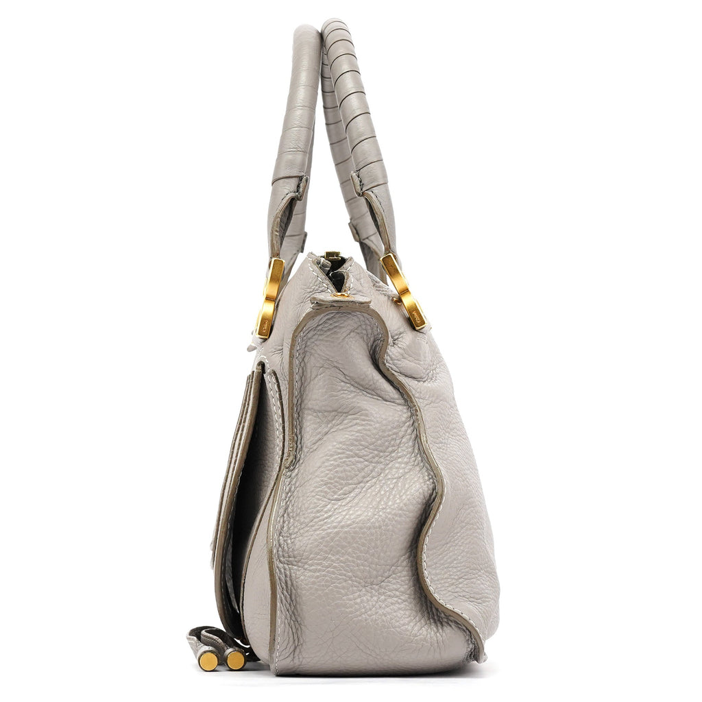 Grey Leather Marcie 2-Way Bag