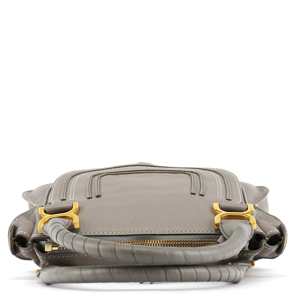 Grey Leather Marcie 2-Way Shoulder Bag