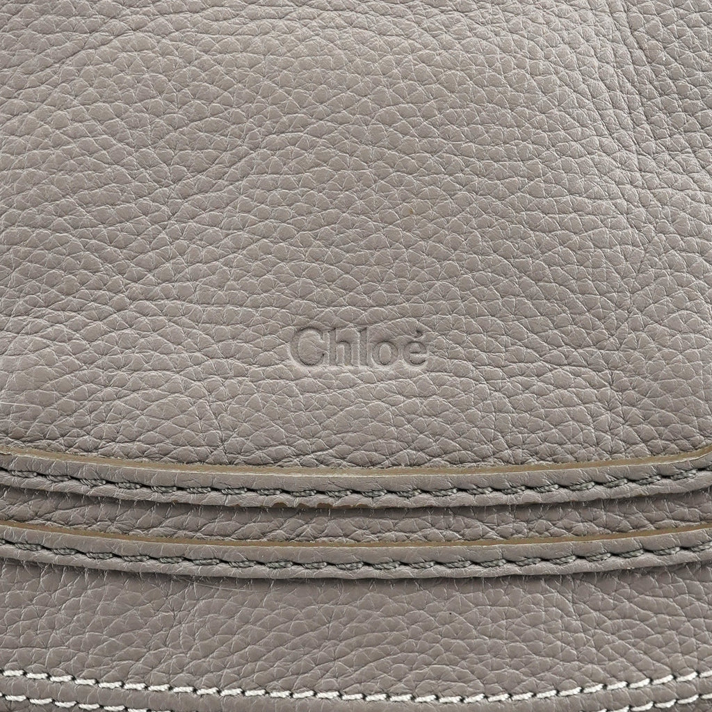 Grey Leather Marcie 2-Way Shoulder Bag