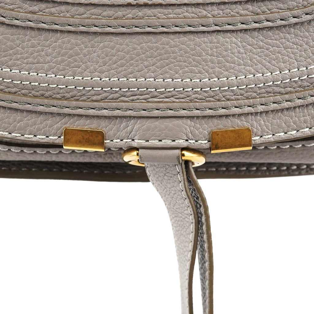 Grey Leather Marcie 2-Way Shoulder Bag