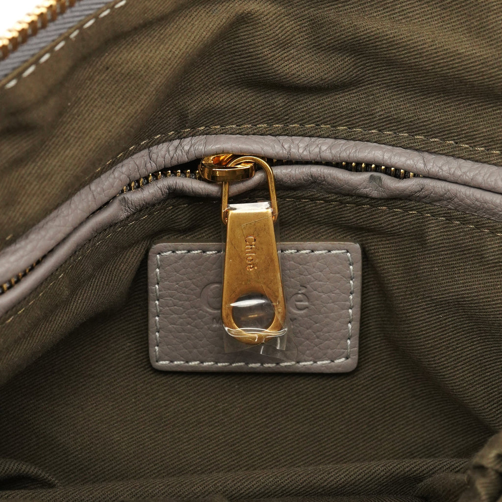 Grey Leather Marcie 2-Way Shoulder Bag