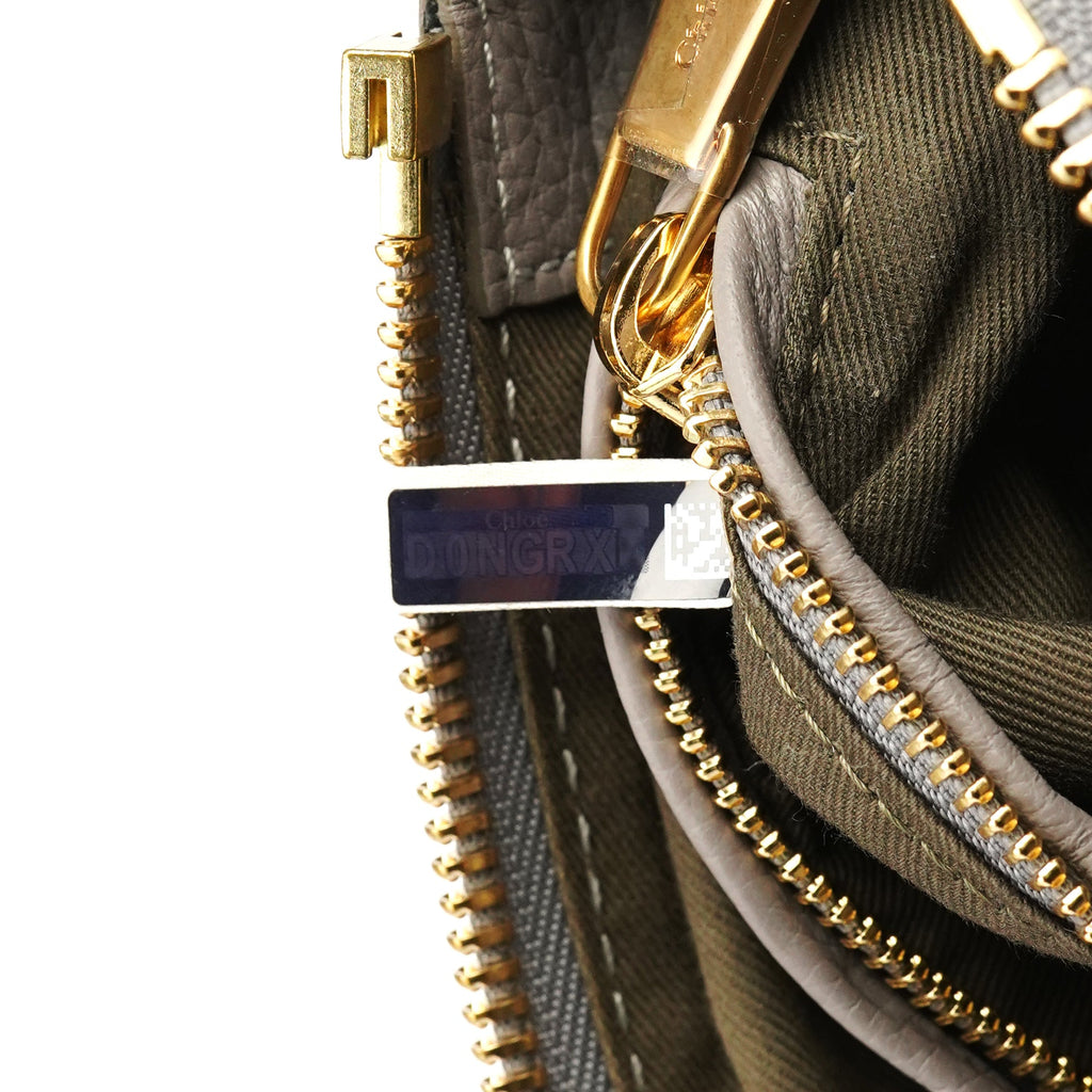 Grey Leather Marcie 2-Way Shoulder Bag