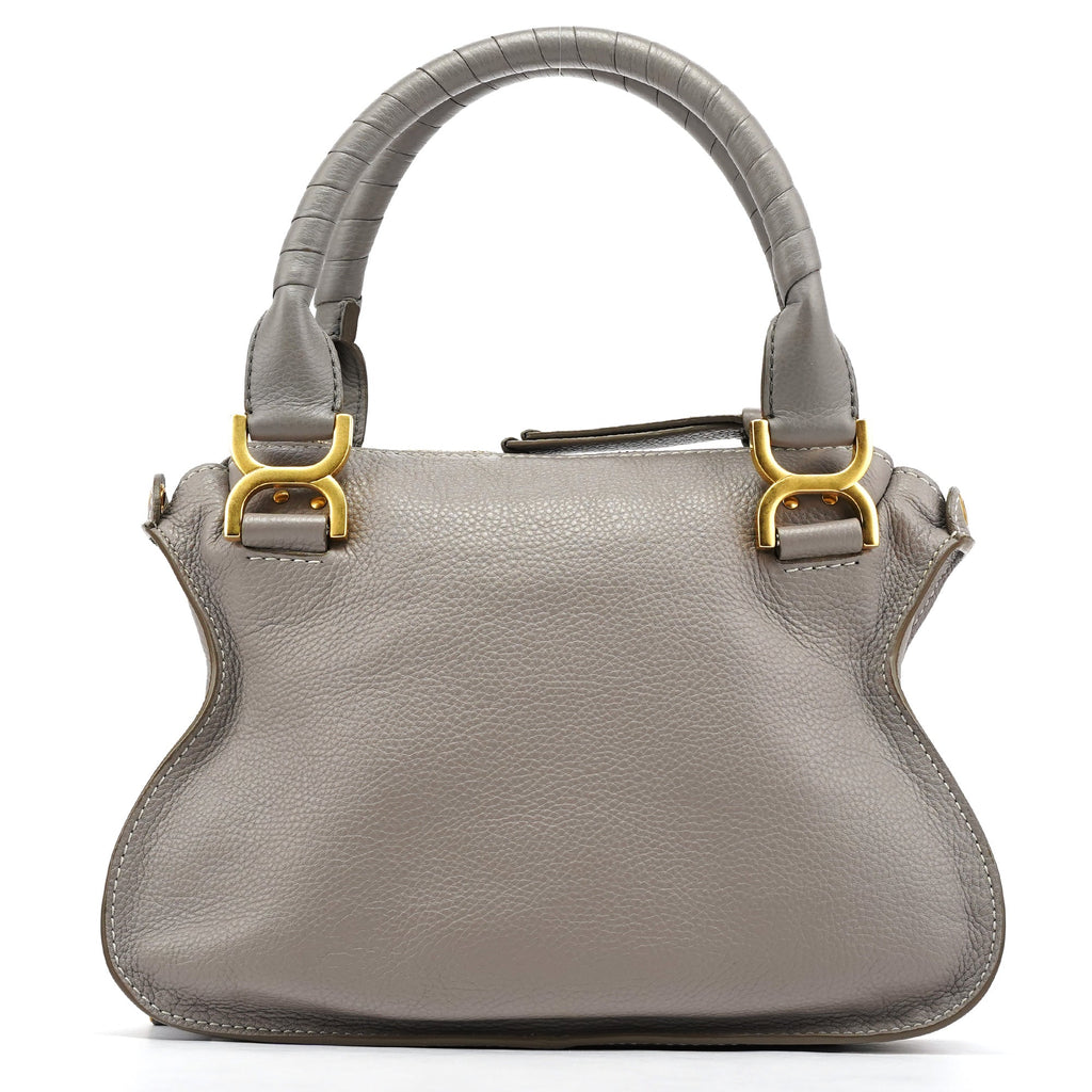 Grey Leather Marcie 2-Way Shoulder Bag