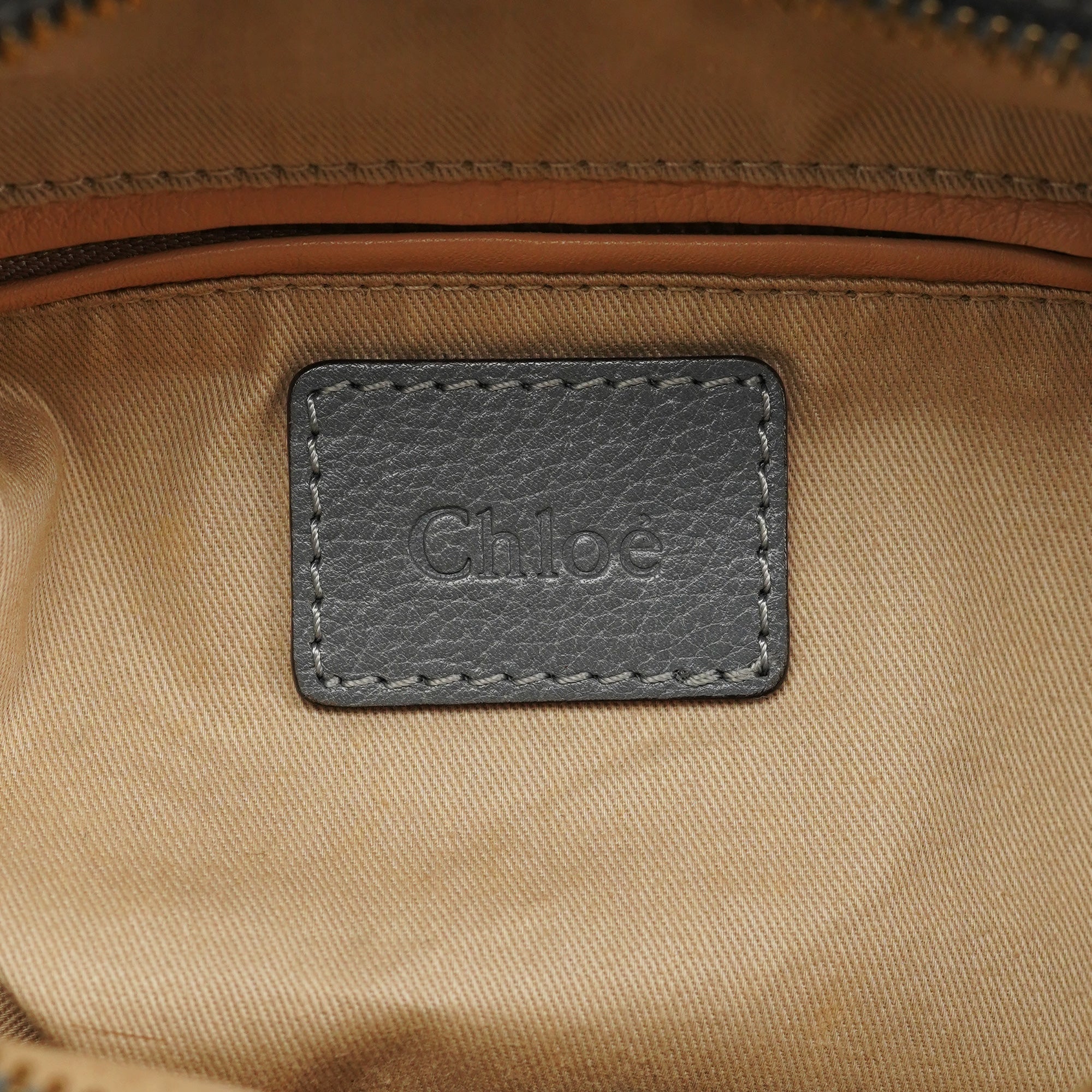 Grey Leather Paraty 2-Way Bag