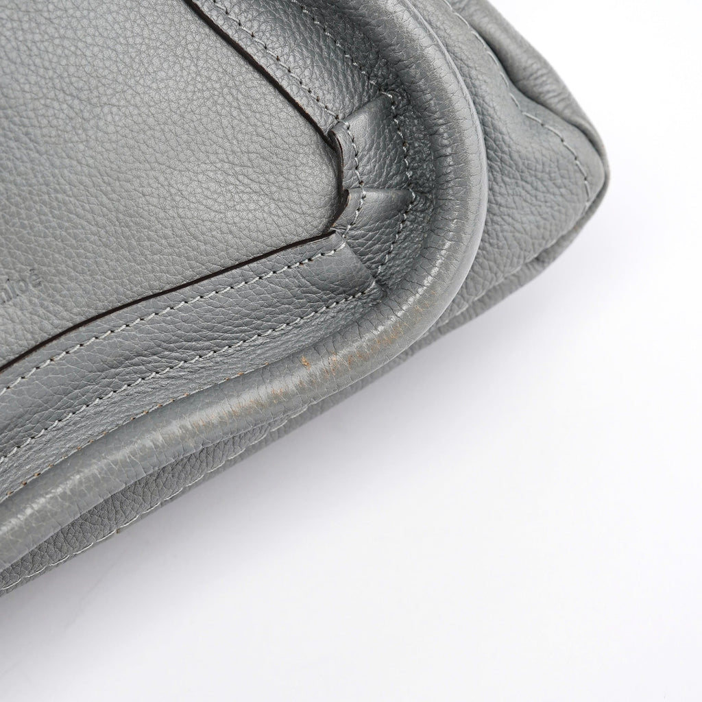 Grey Leather Paraty 2-Way Bag
