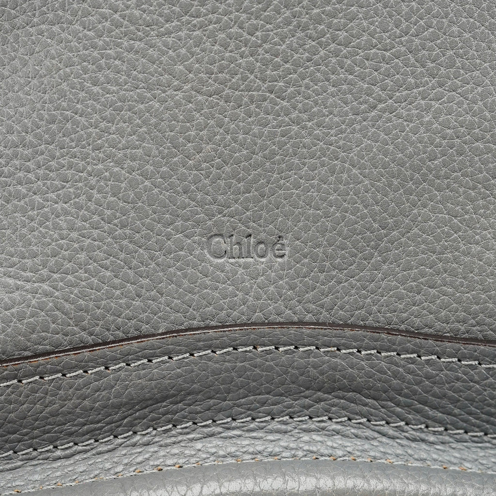 Grey Leather Paraty 2-Way Bag