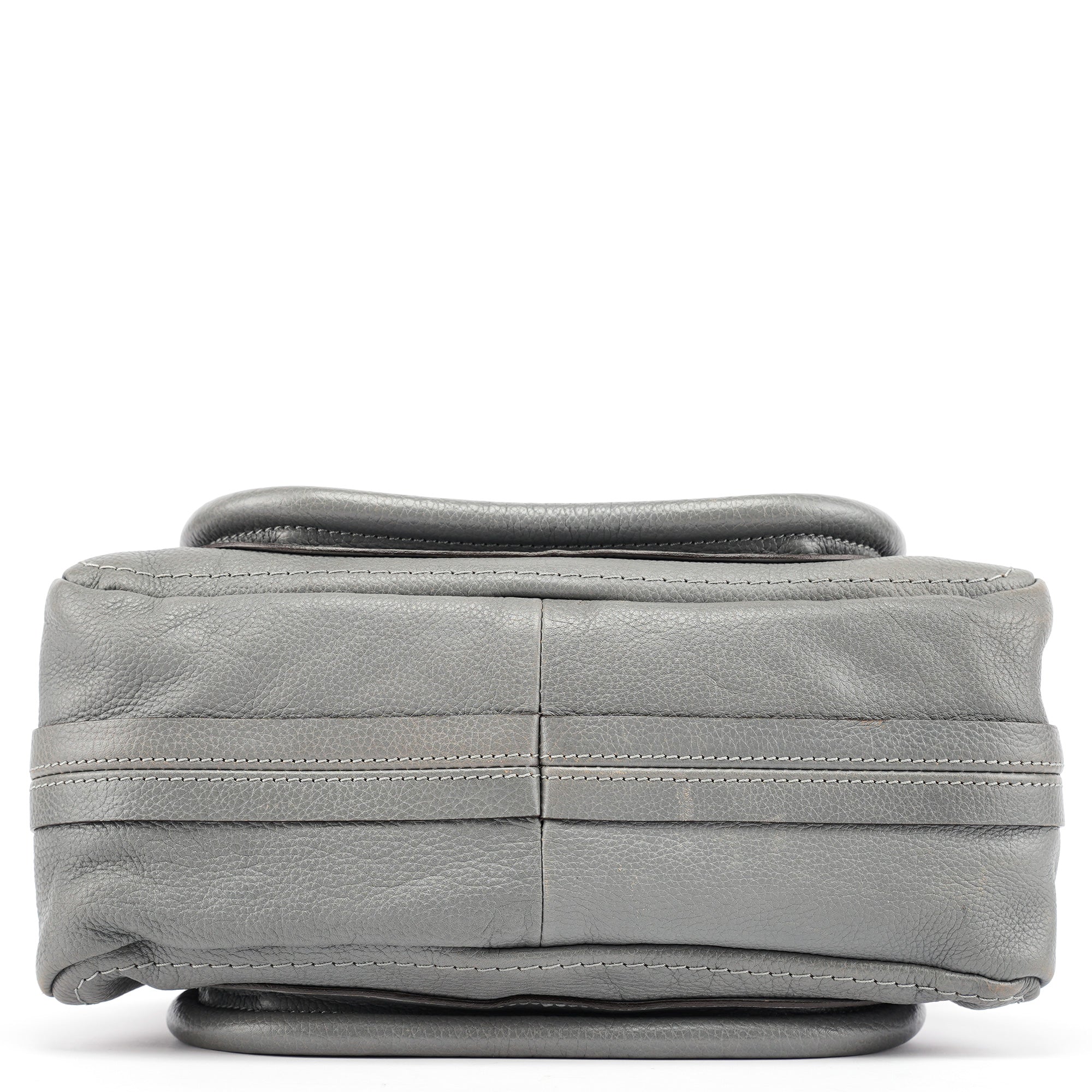 Grey Leather Paraty 2-Way Bag