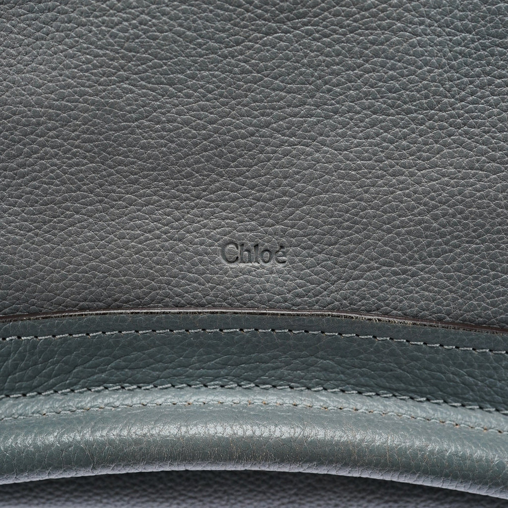 Grey Leather Paraty 2-Way Bag