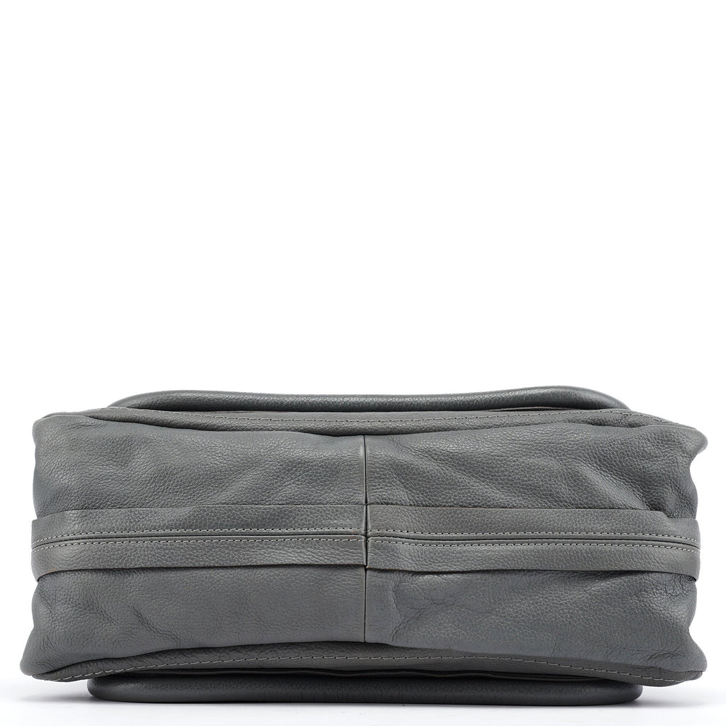 Grey Leather Paraty 2-Way Bag