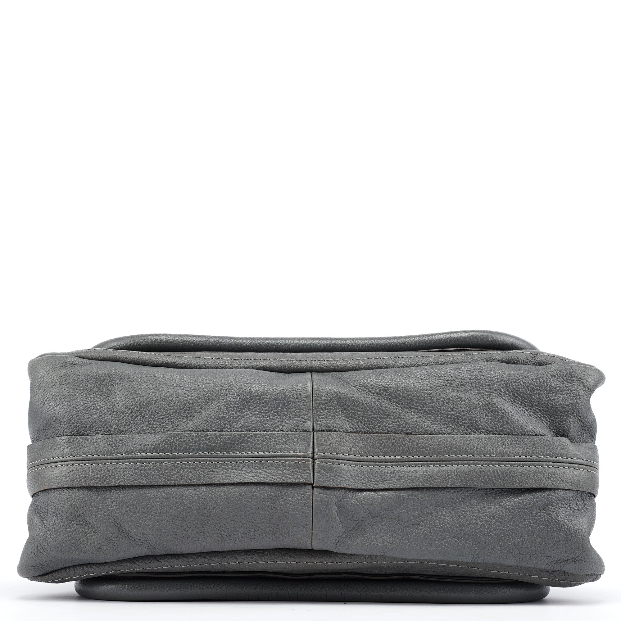 Grey Leather Paraty 2-Way Bag
