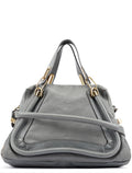 Grey Leather Paraty 2-Way Bag