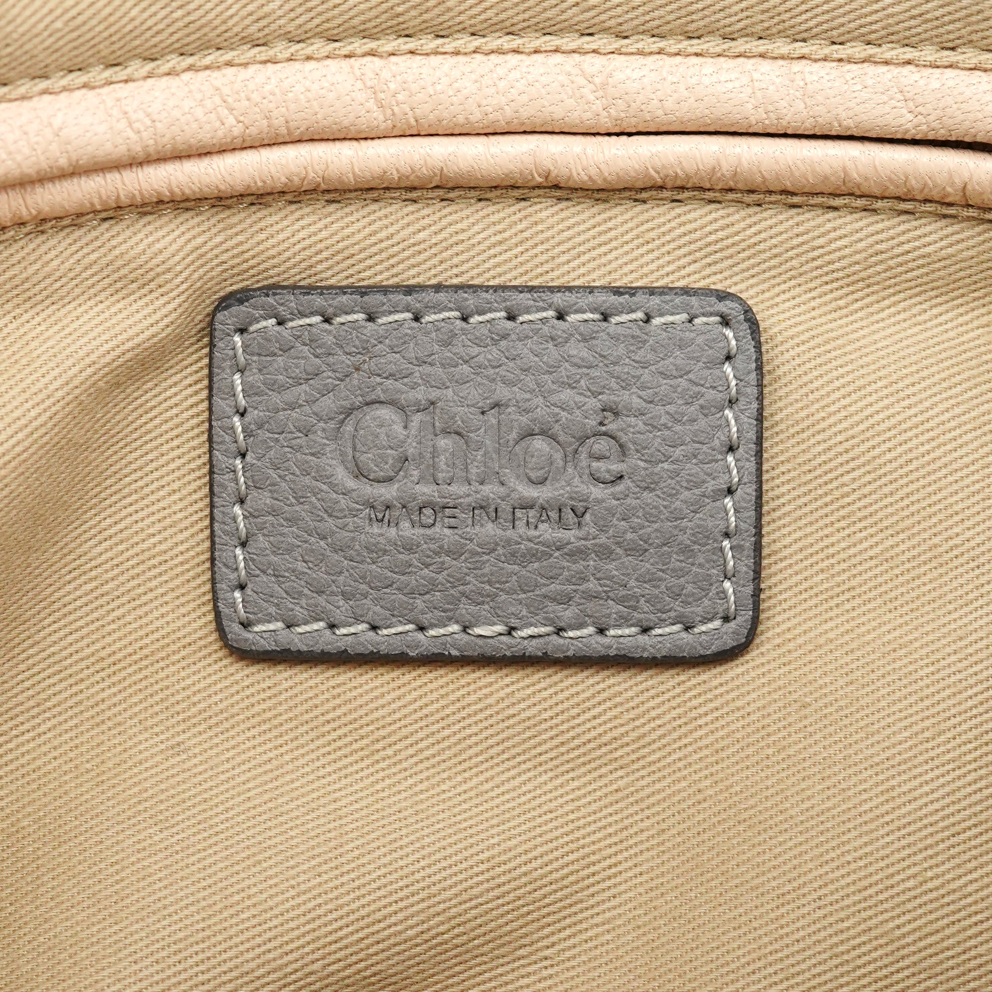 Grey Leather Paraty 2-Way Bag