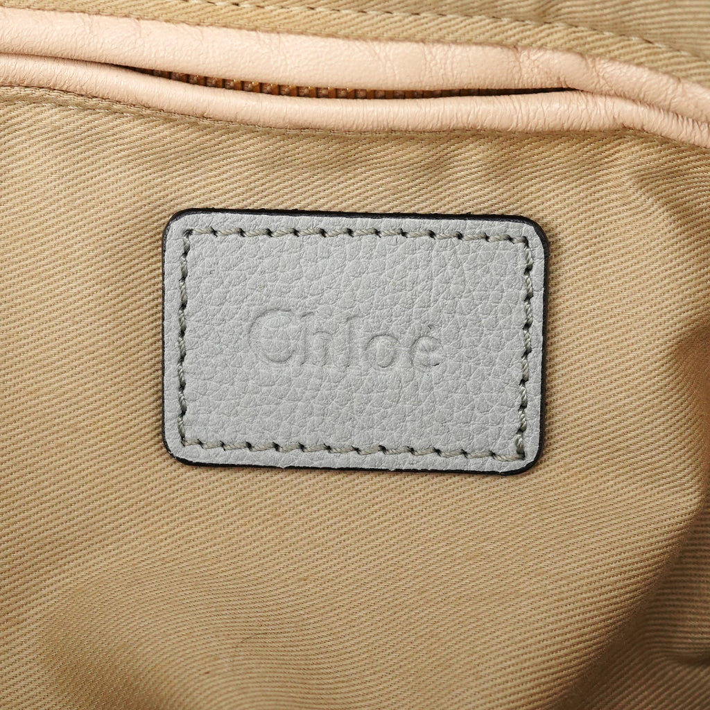 Grey Leather Paraty 2-Way Bag