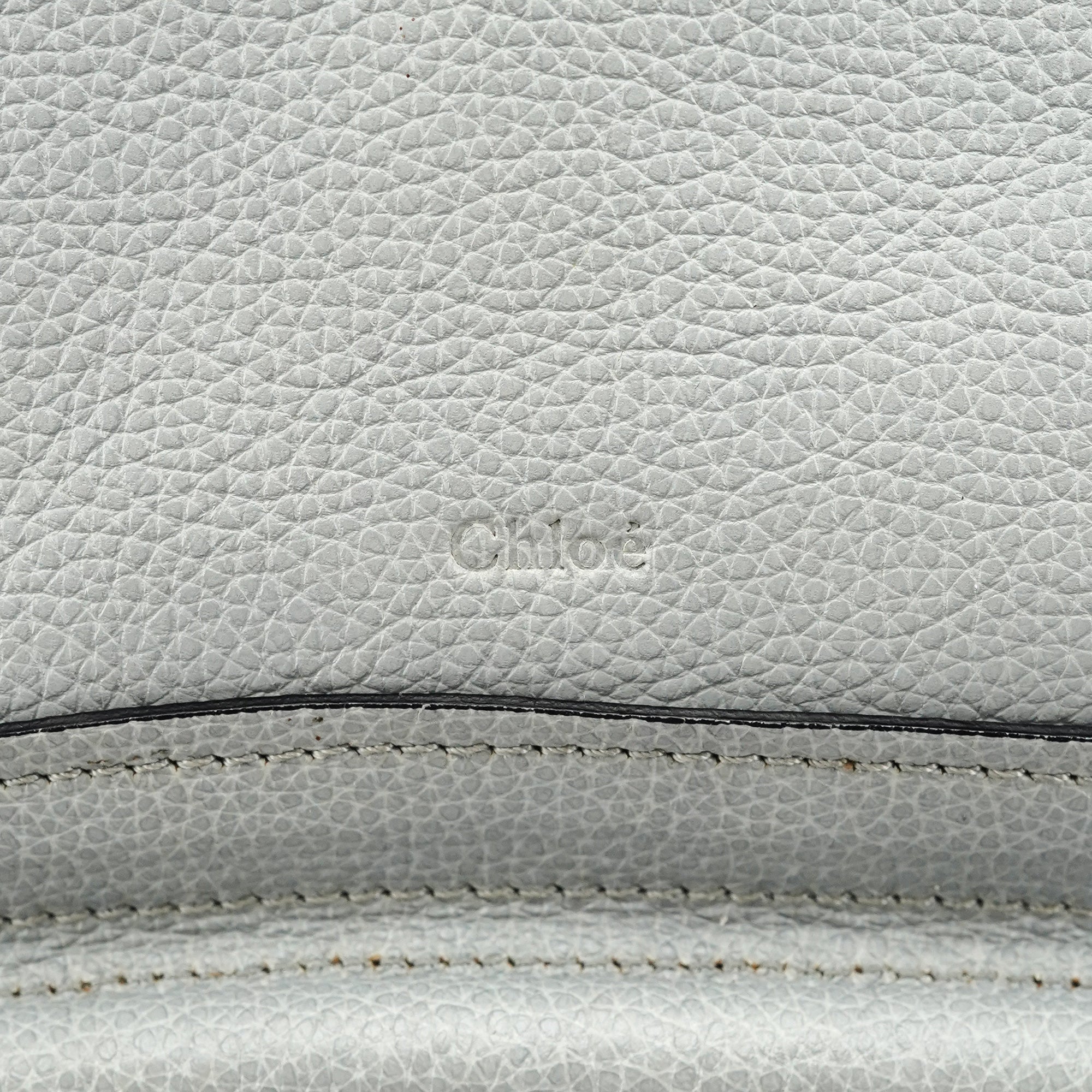 Grey Leather Paraty 2-Way Bag