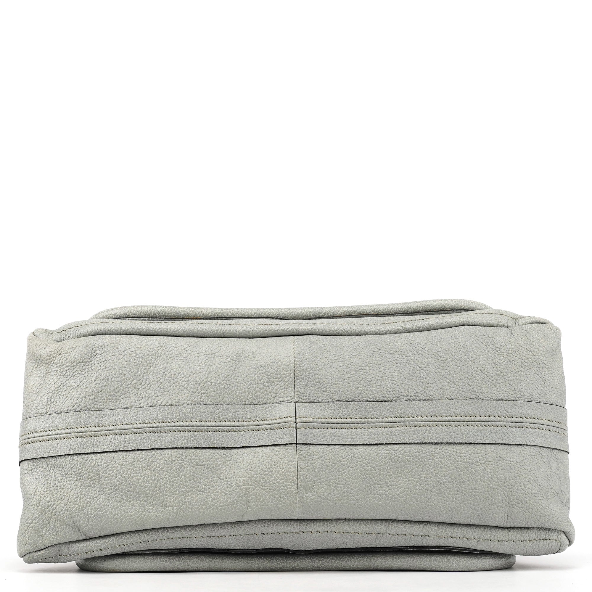 Grey Leather Paraty 2-Way Bag
