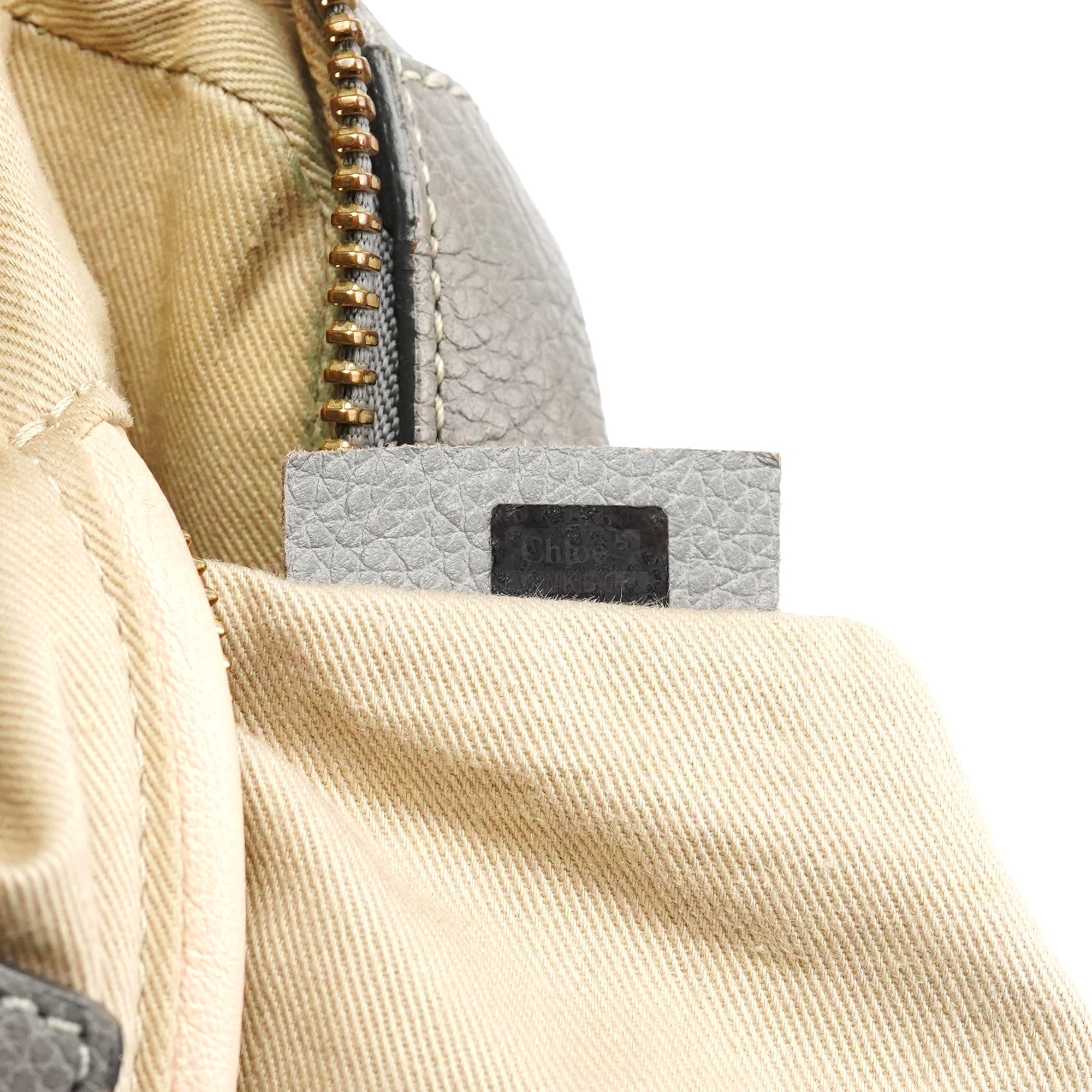 Grey Leather Paraty 2-Way Bag