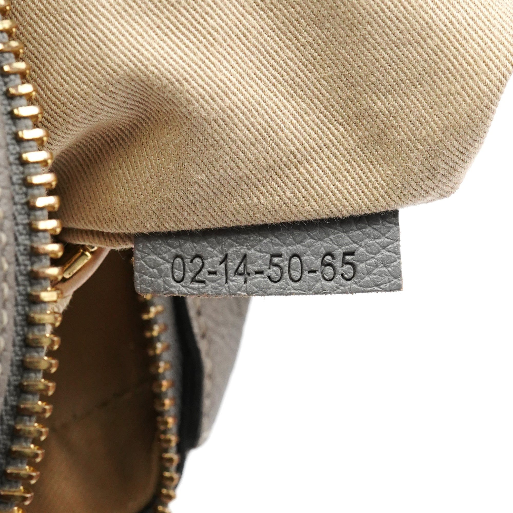 Grey Leather Paraty 2-Way Bag