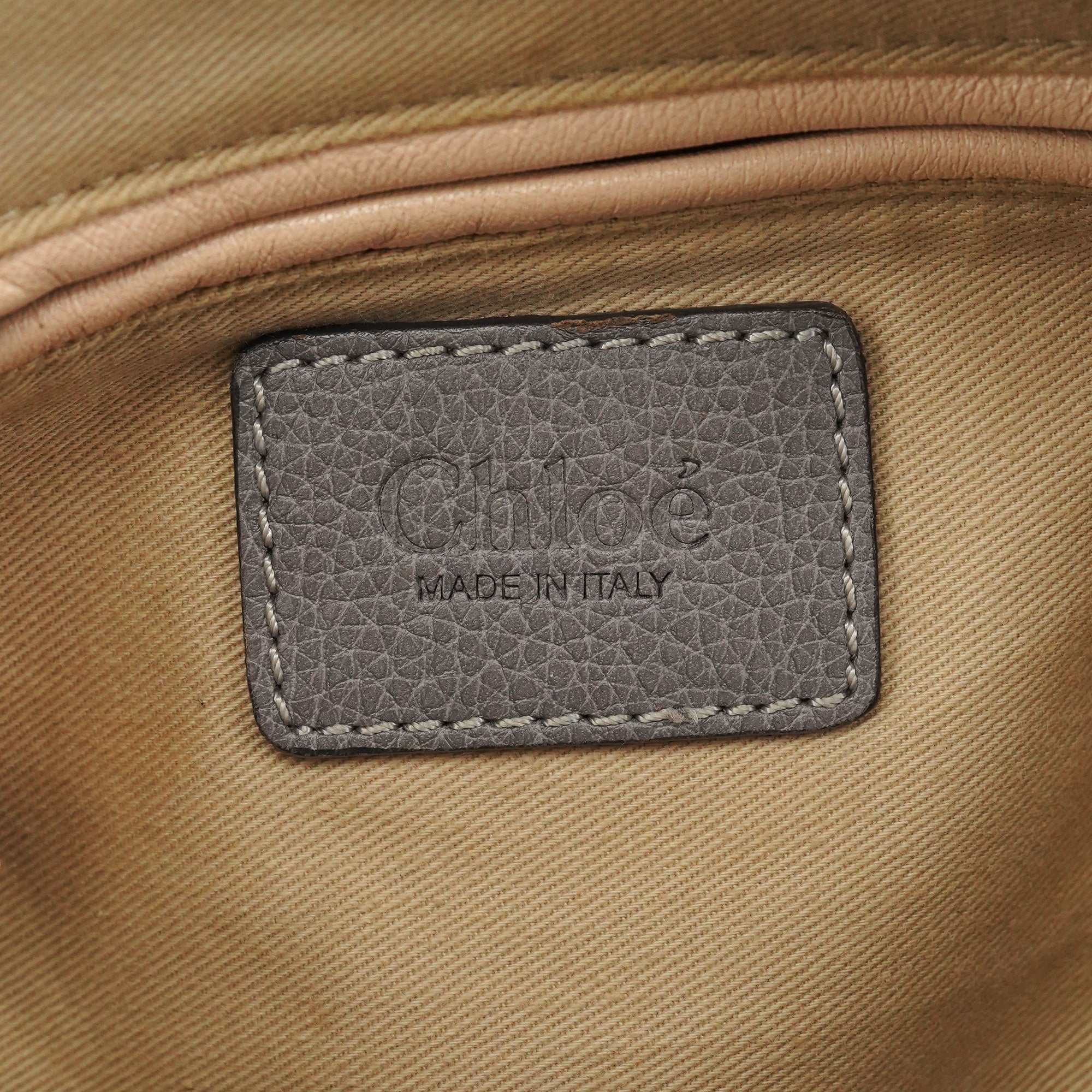 Grey Leather Paraty 2-Way Bag
