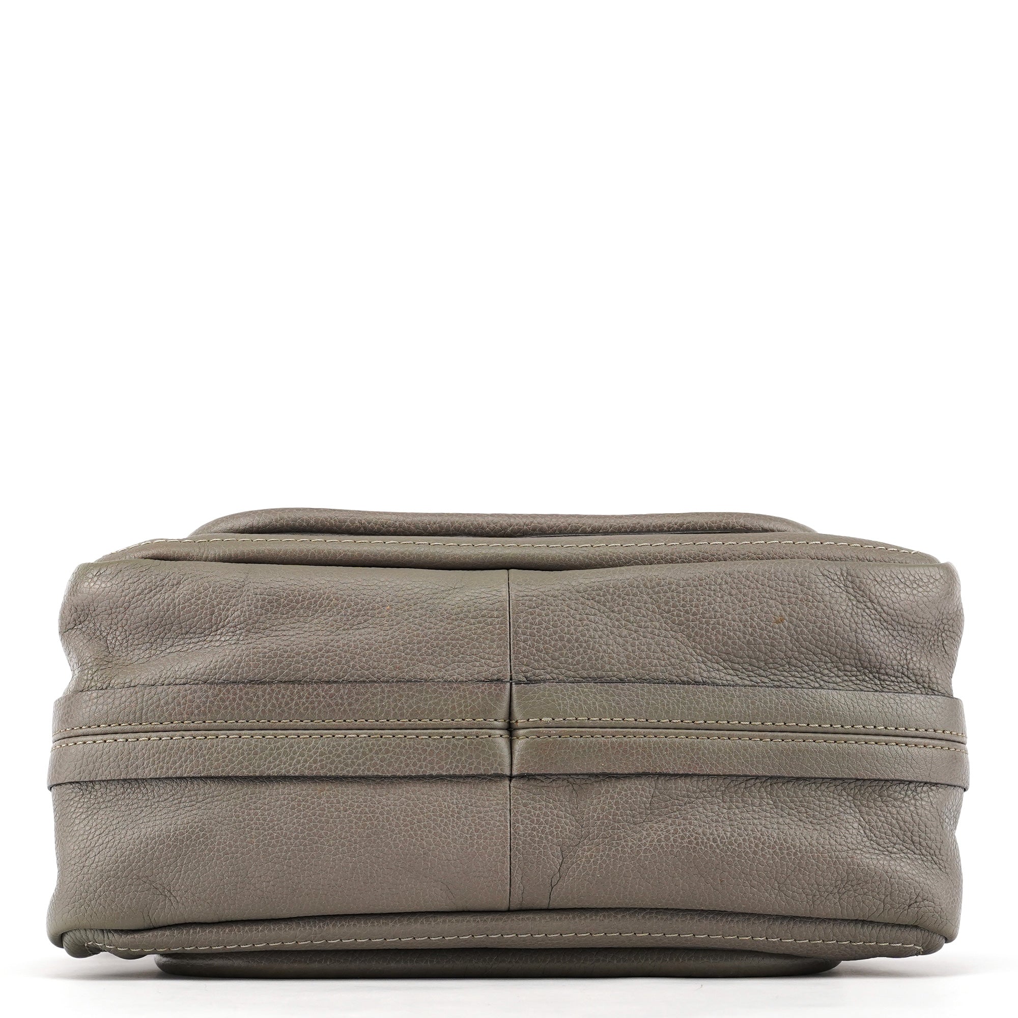 Grey Leather Paraty 2-Way Bag