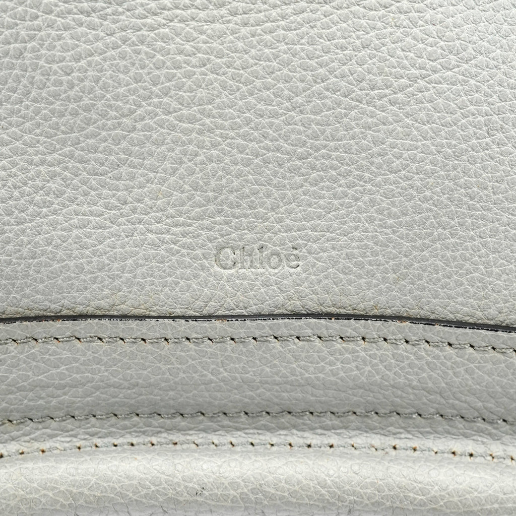 Grey Leather Paraty 2-Way Bag