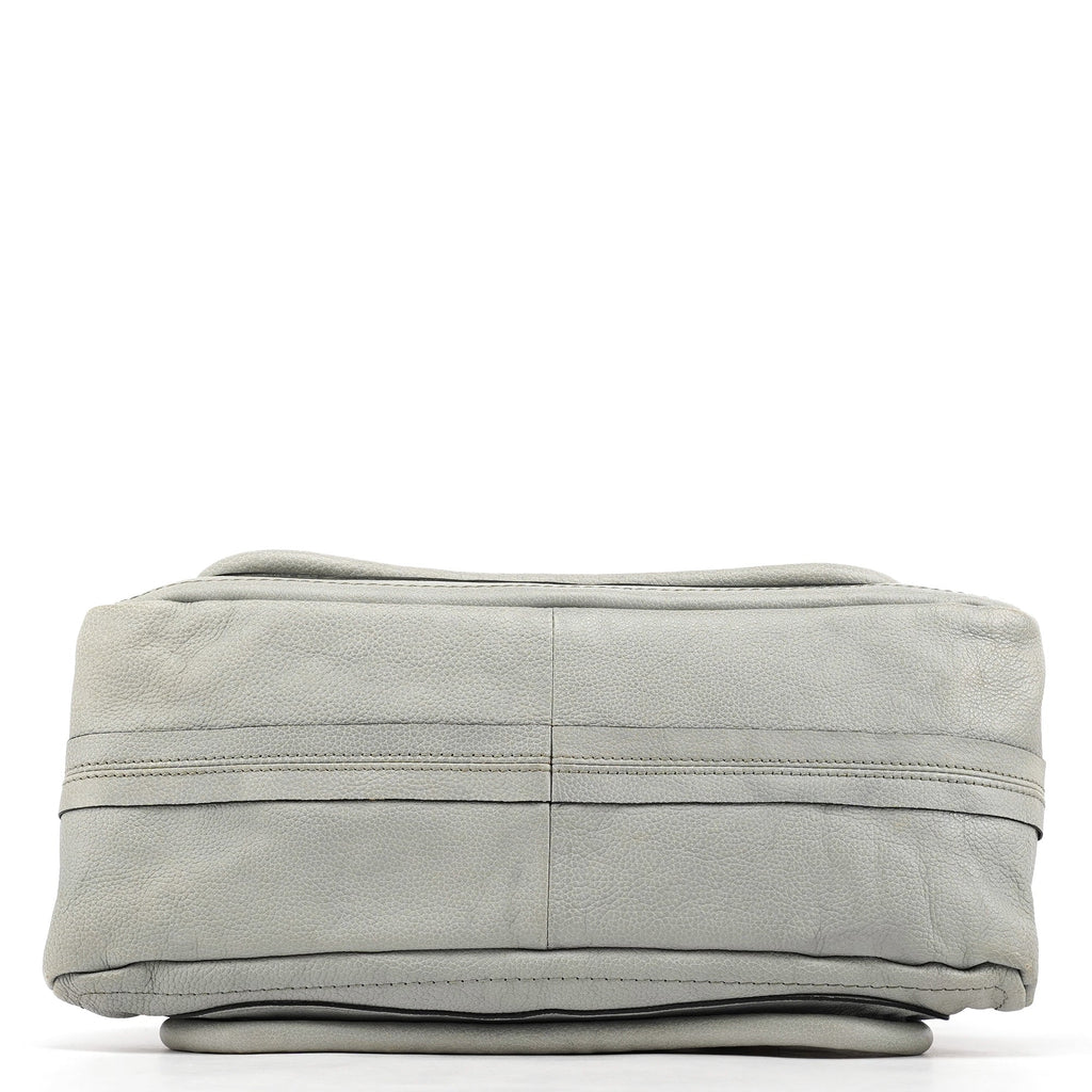 Grey Leather Paraty 2-Way Bag