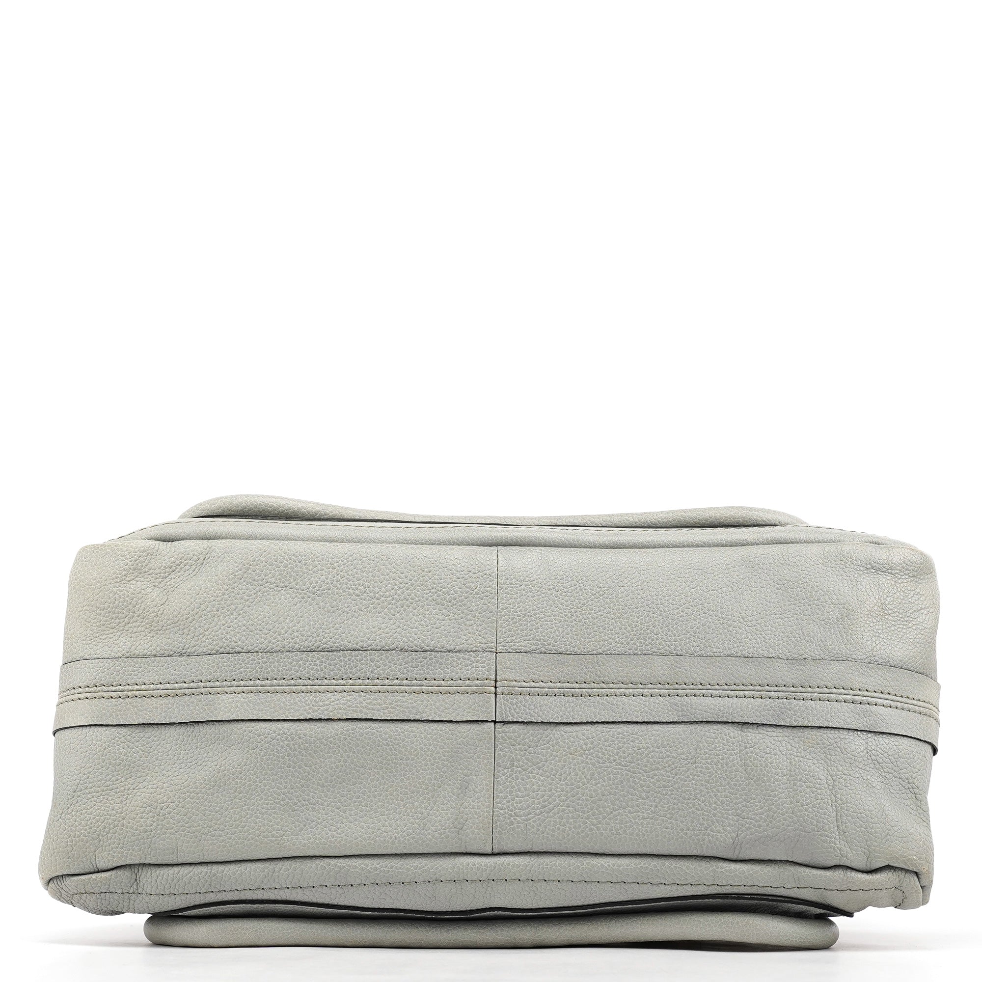 Grey Leather Paraty 2-Way Bag
